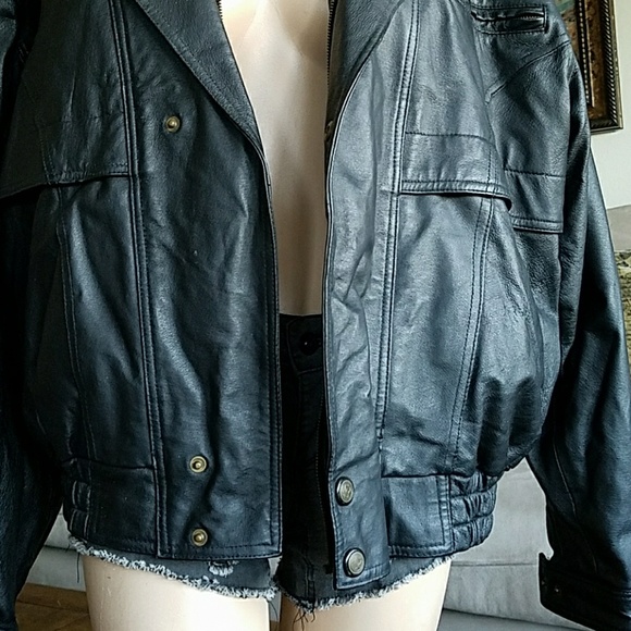 MEN'S SCORPIO USA DOUBLE COLLAR LEATHER JACKET - Picture 3 of 8